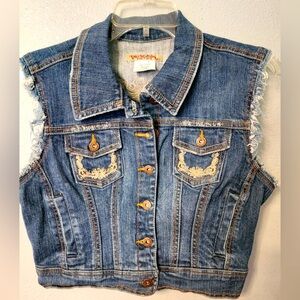 Vintage Paris Blues Denim Vest